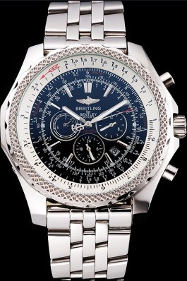 Stainless Steel Band Top Quality Breitling Steel Luxury Kinetic Watch 4154 Fake Breitling Bentley