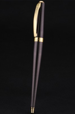 Christian Dior Gold Rimmed Fully Embossed Plum Slim Ballpoint Pen 622755 Replica Pen