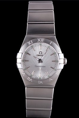 Omega Constellation Grey Dial Stainless Steel Band 621458 Best Omega Replica