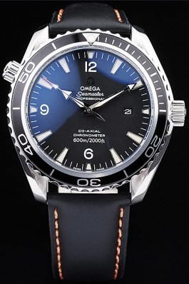 Omega Swiss Seamaster Planet Ocean Black Case Black Dial Omega Replica Seamaster