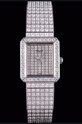 Replica Piaget Swiss Limelight Diamonds Encrusted Stainless Steel Watch 80294