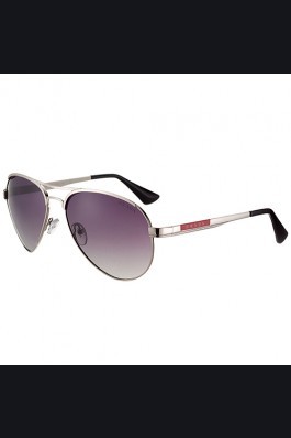 Replica Prada Aviator Linea Rossa Logo Silver Frame Sunglasses 308226