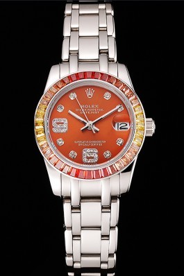 Rolex Datejust Pearlmaster 39 Cognac Dial Stainless Steel Case And Bracelet Replica Rolex Datejust