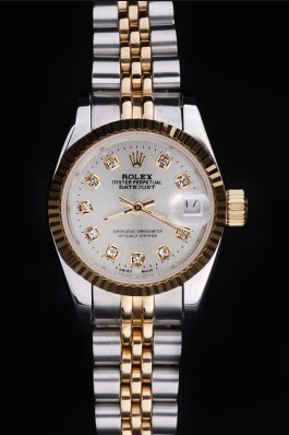 Stainless Steel Band Top Quality Rolex Toned Datejust Luxury Watch 25 5160 Replica Rolex Datejust