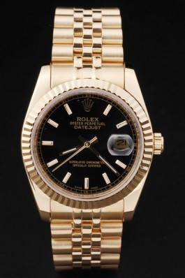 Gold Stainless Steel Band Top Quality Gold Datejust Swiss Mechanism Luxury Watch 5346 Replica Rolex Datejust