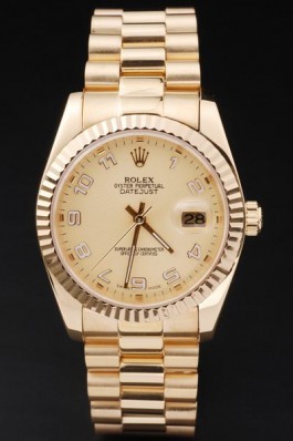 Gold Top Quality Rolex Datejust Swiss Mechanism Luxury Watch 5367 Replica Rolex Datejust