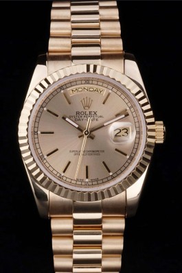 Gold Stainless Steel Band Top Quality Rolex Gold Luxury Watch 5202 Rolex Replica Aaa
