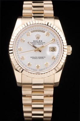 Gold Top Quality Rolex Gold Swiss Mechanism Luxury Watch 5369 Rolex Replica Aaa