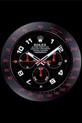 Rolex Daytona Cosmograph Wall Clock Black-Red 621908 Rolex Daytona Replica