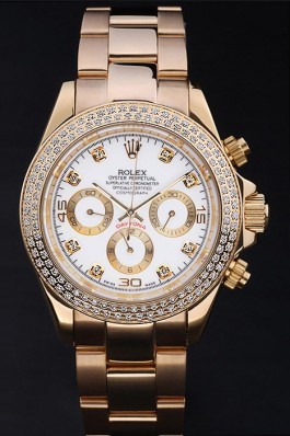 Gold Stainless Steel Band Top Quality Rolex Daytona Luxury Watch 168 5097 Rolex Daytona Replica