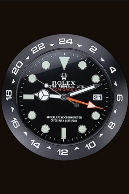 Rolex Explorer II Wall Clock Black 622477 Replica Rolex