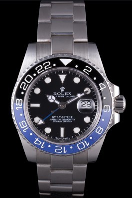 Rolex GMT MASTER II BLACK/BLUE BEZEL 2013 rl431 621393 Rolex Replica Gmt