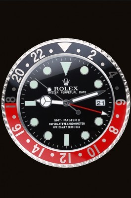 Rolex GMT Master II Wall Clock Black-Red 622478 Rolex Replica Gmt