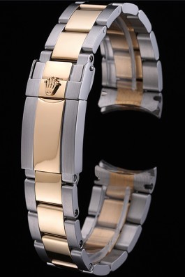 Rolex Plated Yellow Gold and Stainless Steel Link Bracelet 622485 Replica Rolex Bracelet