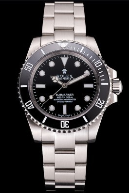 Swiss Rolex Submariner No Date Black Dial And Bezel Stainless Steel Case And Bracelet Rolex Submariner Replica