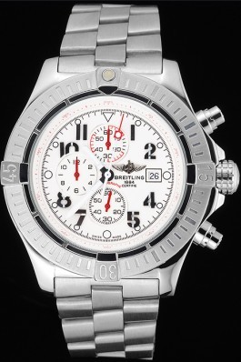 Silver Stainless Steel Band Top Quality Breitling Solid Stainless Steel Luxury Watch 4038 Breitling Replicas