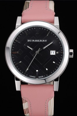 Replica Burberry The City Classic Black Dial Pink Bracelet  622561