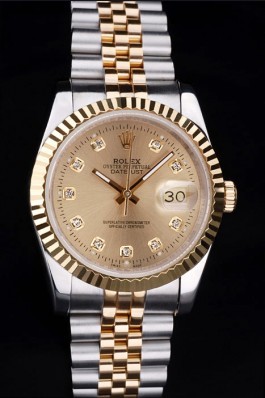 Stainless Steel Band Top Quality Rolex Toned Datejust Luxury Watch 16 5089 Replica Rolex Datejust