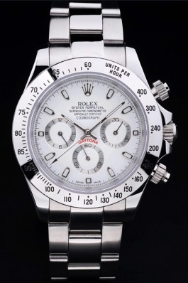 Silver Stainless Steel Band Top Quality Rolex Daytona Luxury Watch 5257 Rolex Daytona Replica