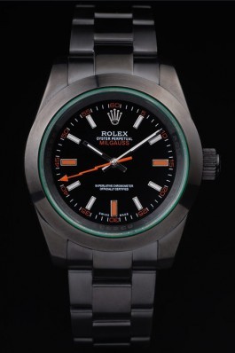 Rolex Milgauss Pro-Hunter Tinted Green Saphire Black Dial Luxury Watch Replica