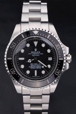Stainless Steel Band Top Quality Silver DeepSea Luxury Watch 206 5127 Rolex Replica