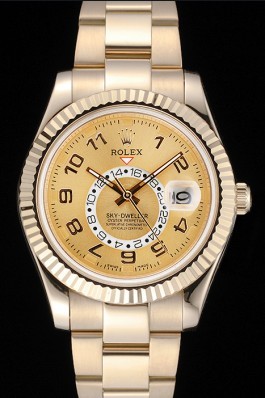 Rolex Sky Dweller Oyster Perpetual Special Edition 2012 Yellow Gold 80243 Cheap Replica Rolex